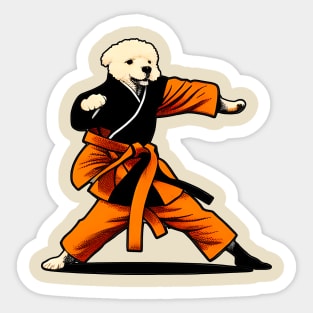 Dog Knows Karate Sticker